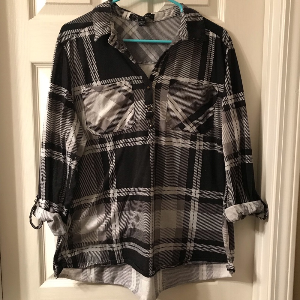 Flannel Print Top from French Laundry